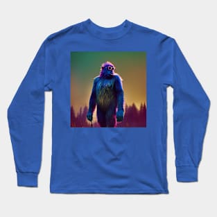 Dope Sasquatch in Nature Long Sleeve T-Shirt